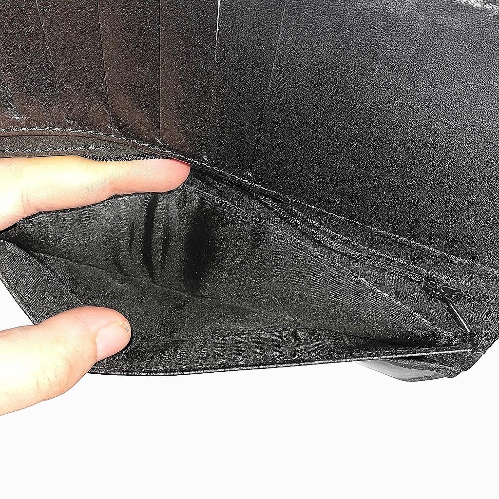 Meeras Handmade Black Colour Long Wallet