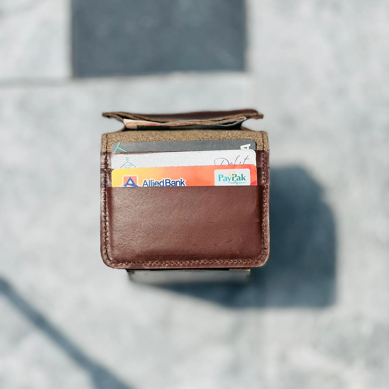 Meeras Handmade Classic Brown Colour Card Holder Wallet