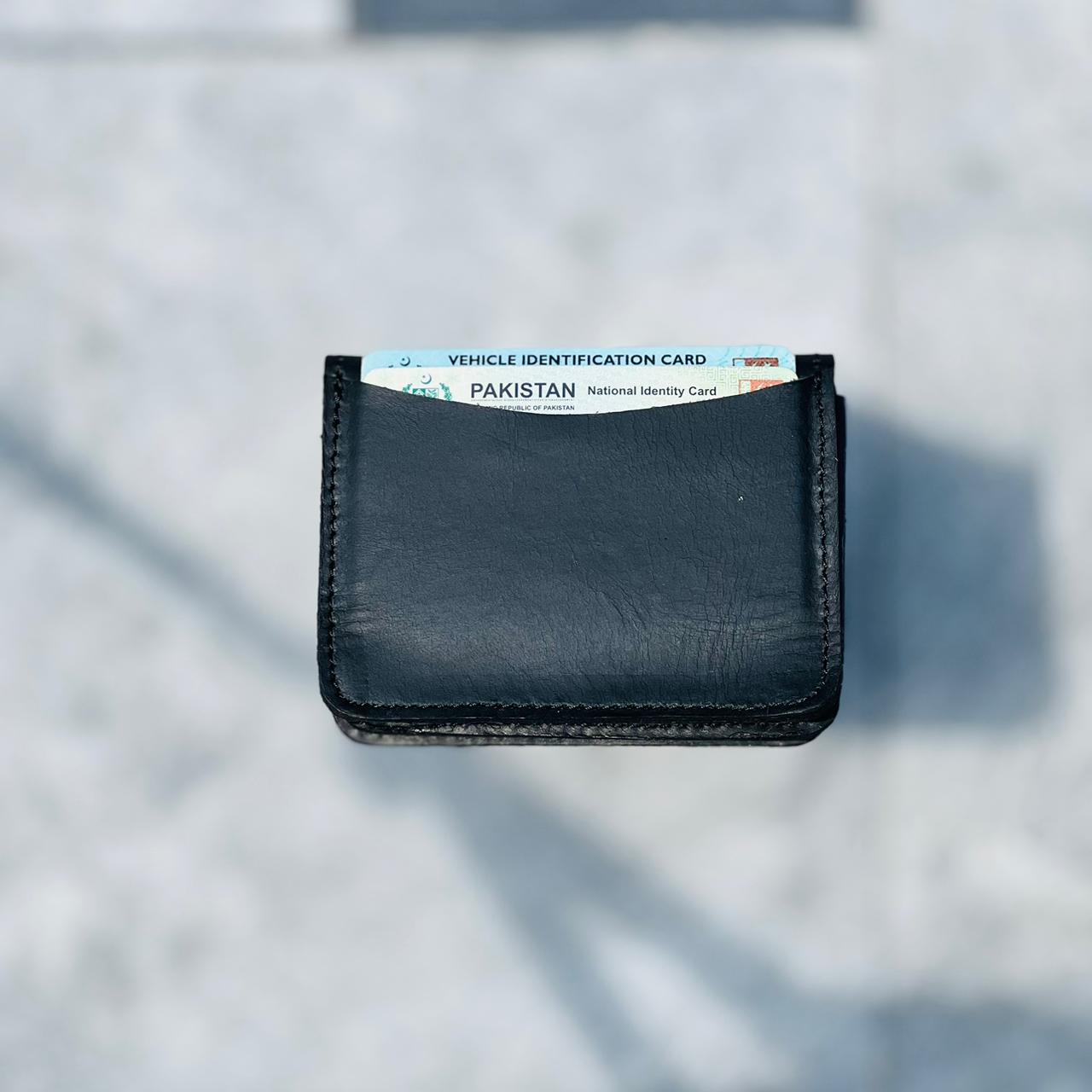 Meeras Handmade Classic Black Colour Card Holder Wallet