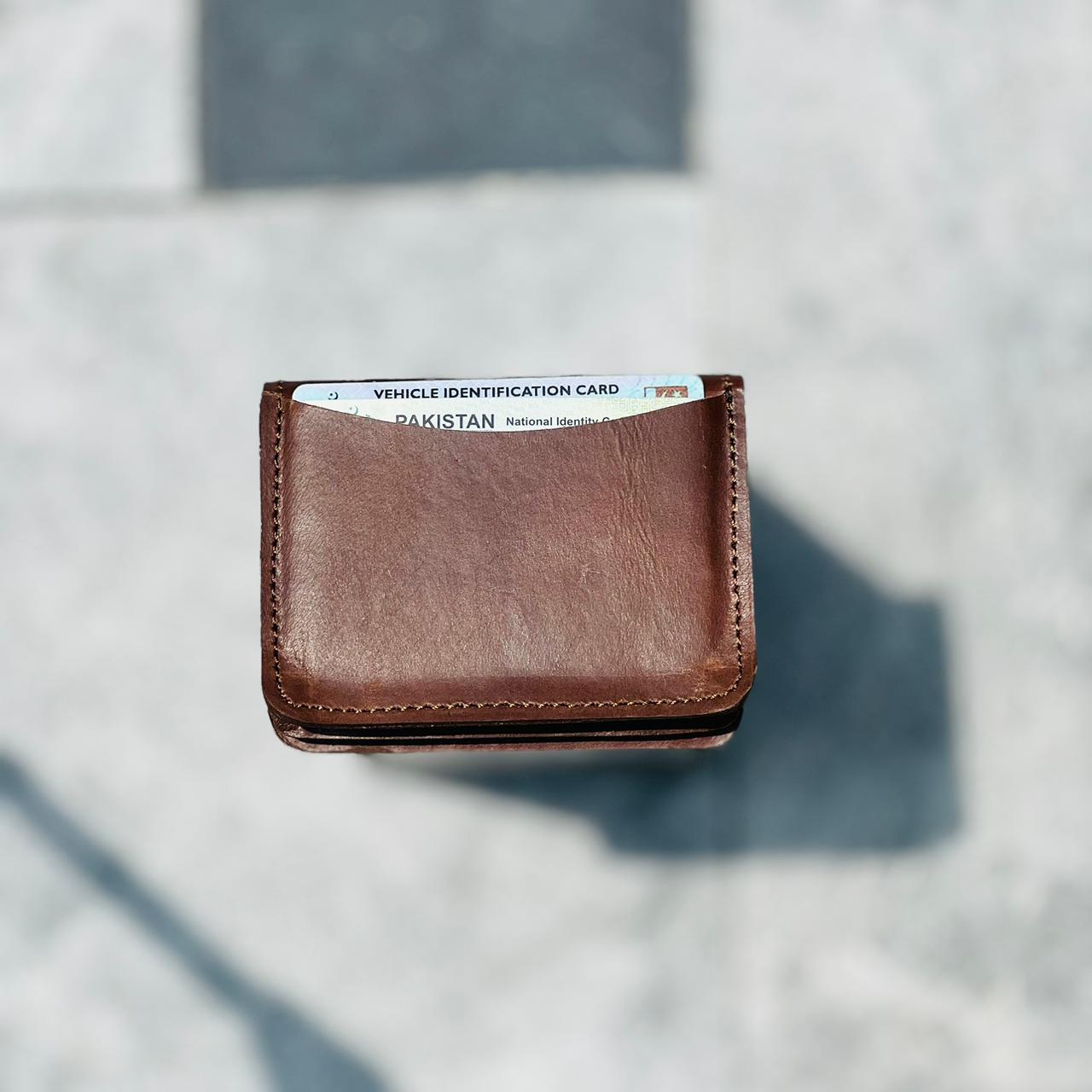 Meeras Handmade Classic Brown Colour Card Holder Wallet