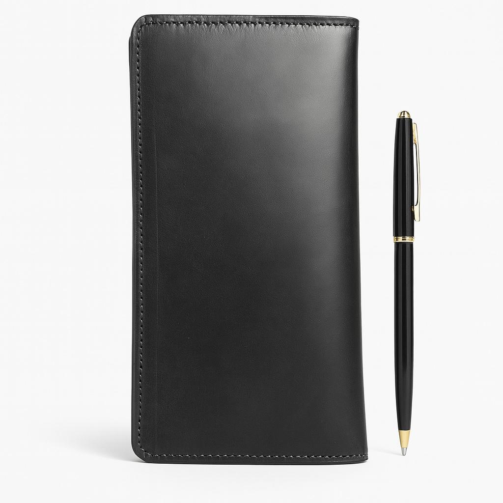 Meeras Handmade Black Colour Long Wallet