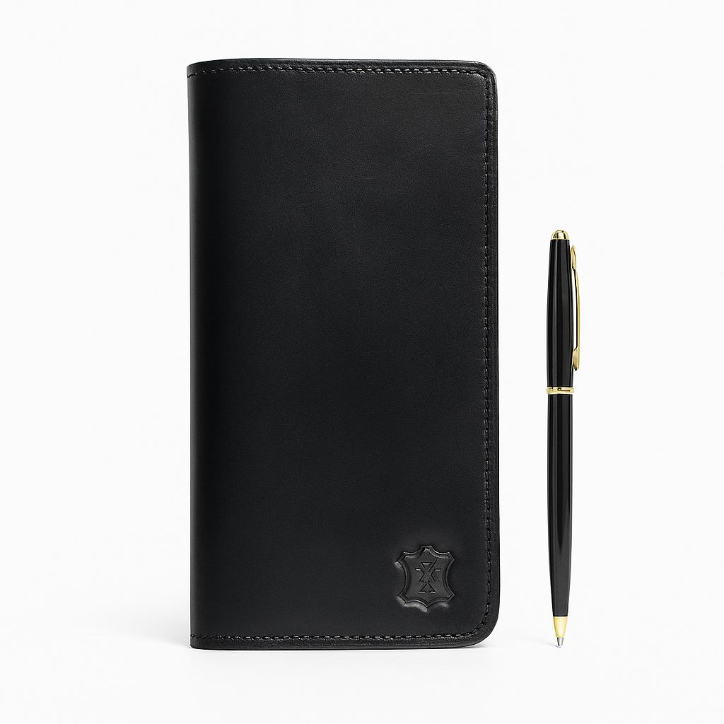 Meeras Handmade Black Colour Long Wallet