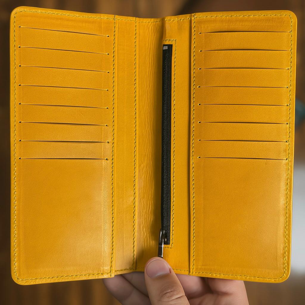 Meeras Handmade Camel Dune Colour Long Wallet