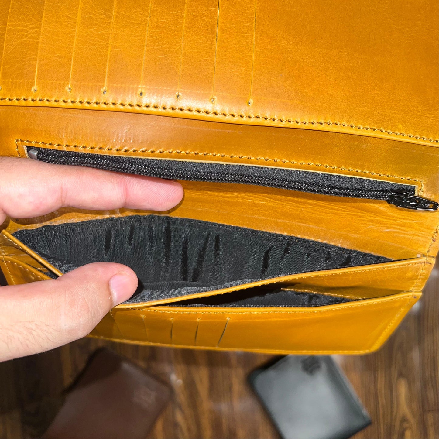 Meeras Handmade Camel Dune Colour Long Wallet