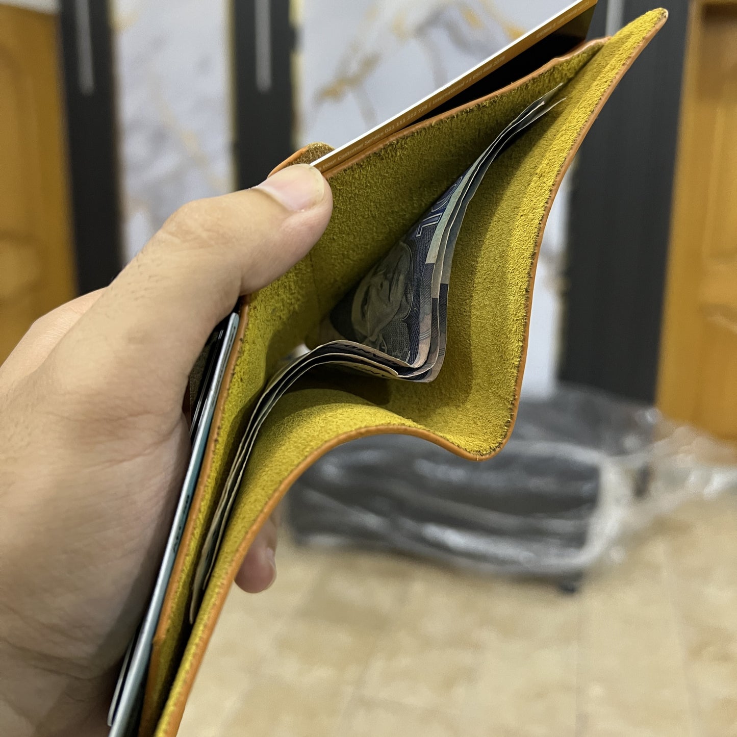 Meeras Handmade Camel Colour BiFold Wallet