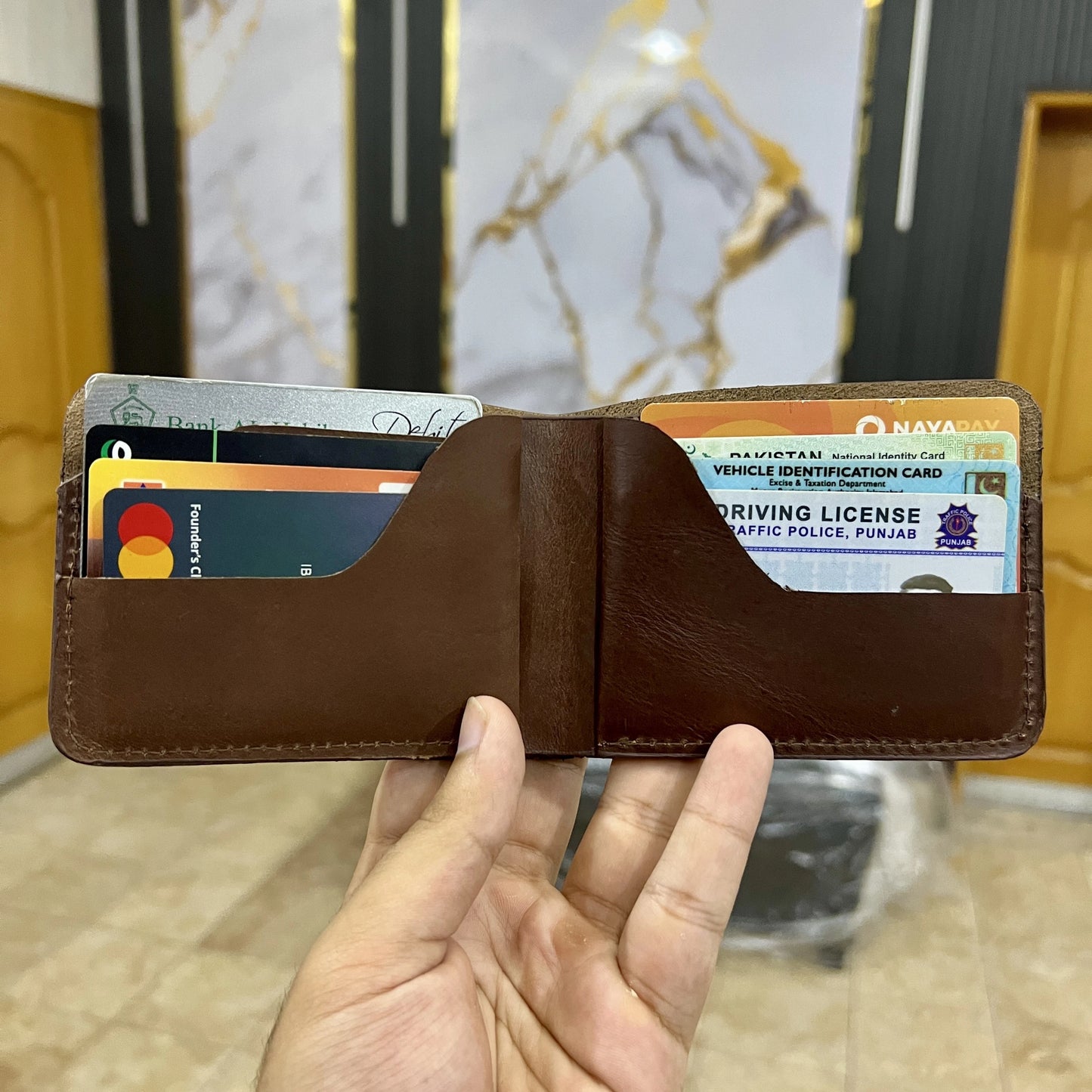 Meeras Handmade Brown Colour BiFold Wallet