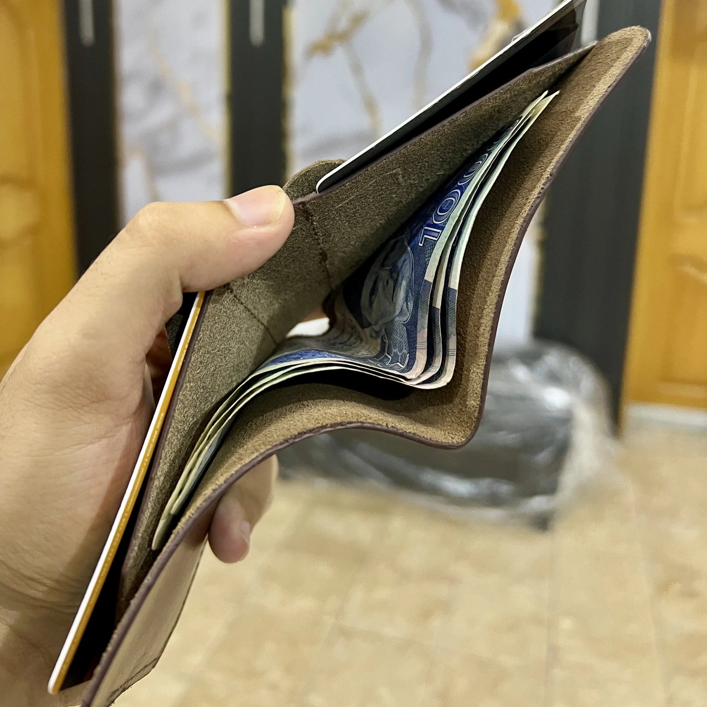 Meeras Handmade Brown Colour BiFold Wallet