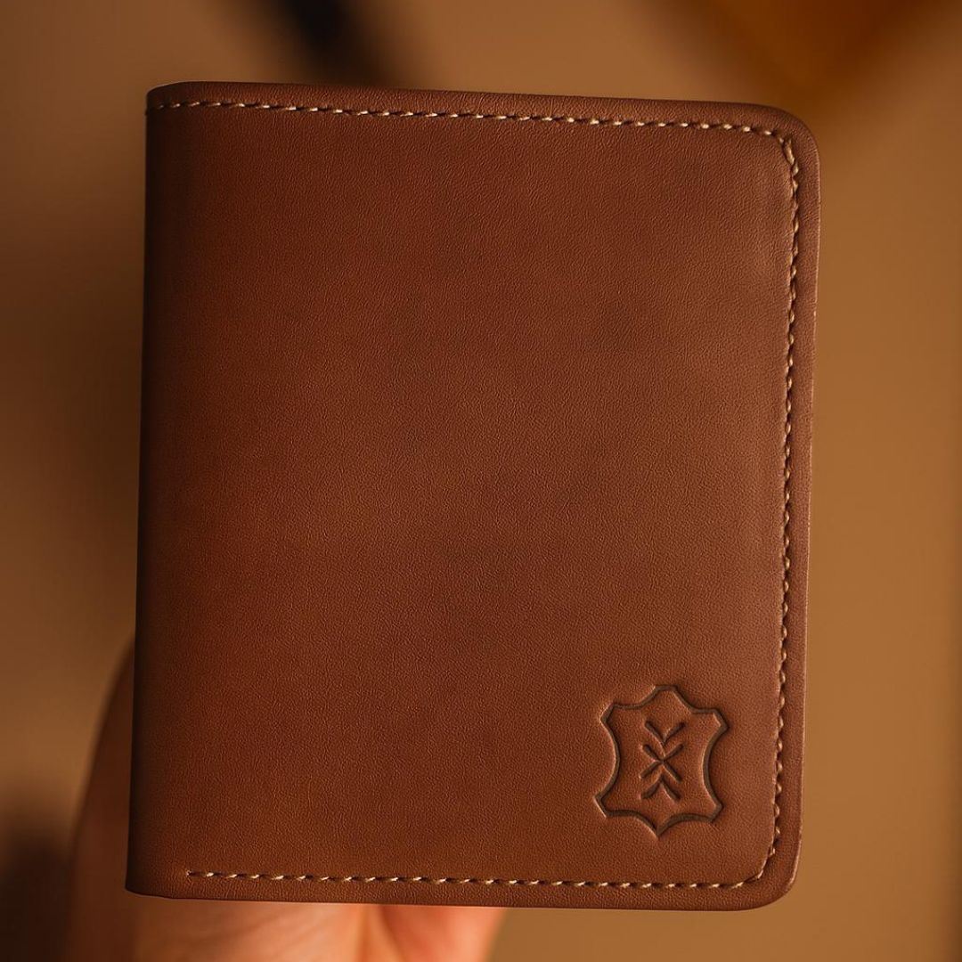Meeras Handmade Black Colour Vertical Medium Wallet