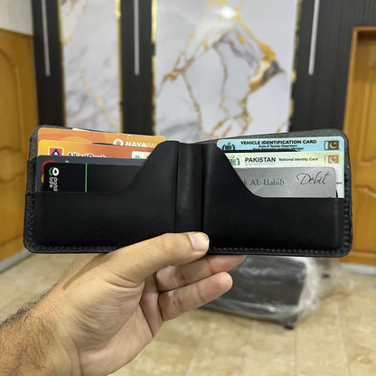 Meeras Handmade Black Colour BiFold Wallet