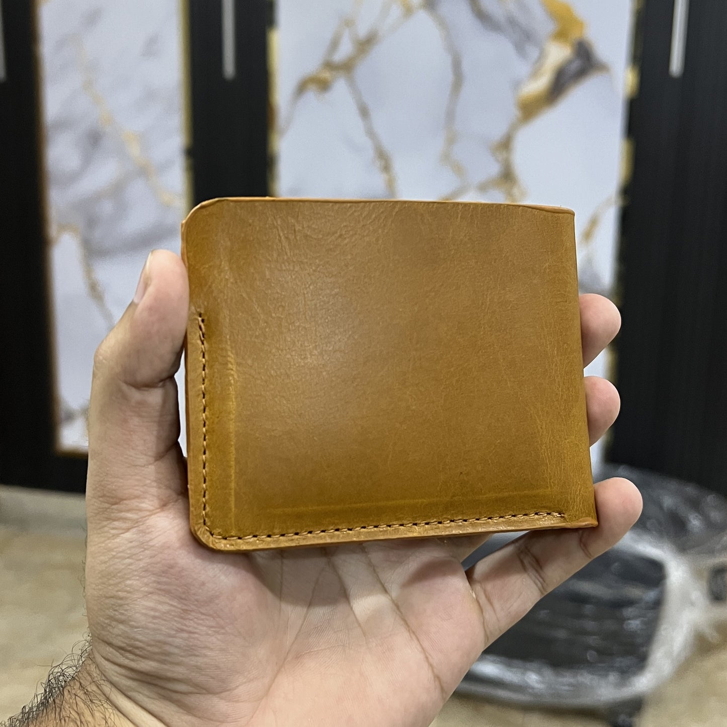 Meeras Handmade Camel Colour BiFold Wallet