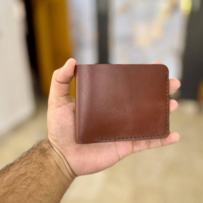 Meeras Handmade Bifold Wallet - The Classic Brown - Meeras Leather